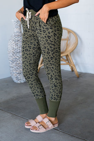 A&A Joggers - Olive Leopard *Pre-Order*